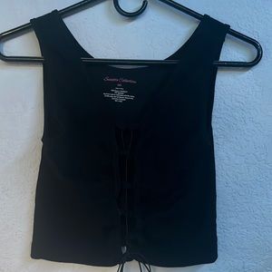 Black Tank Top with strings